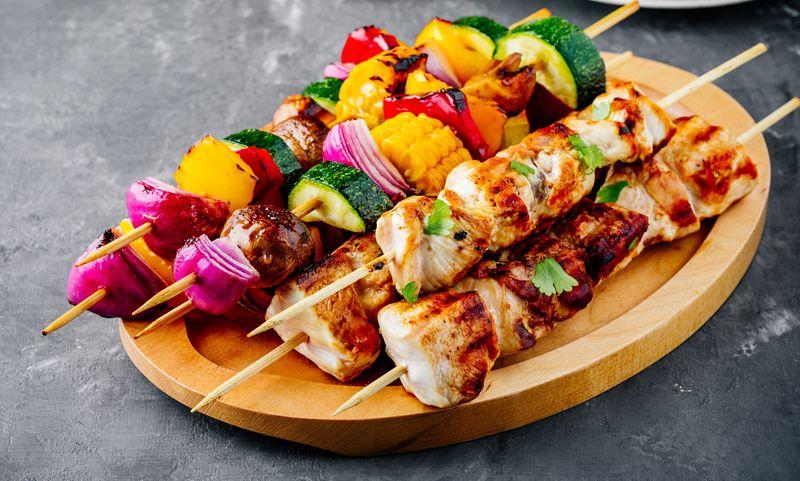 healthy bbq chicken kabob